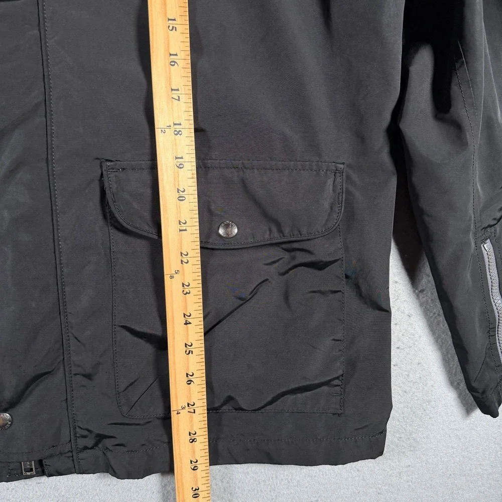 Banana Republic ST Nylon Moto Jacket Black XL‎ Lightweight Zip Pockets Outerwear